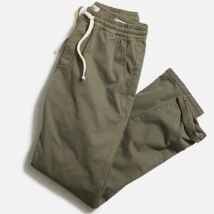 Marine Layer‎ Men’s Saturday Slim Fit Slate Green Organic Cotton Pants Medium